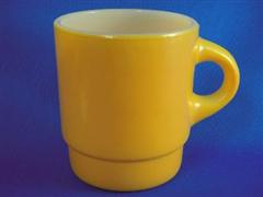 Stacking Color Mug Golden Round Handle