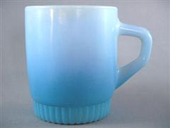 Stacking Color  Mug Light Blue Ribbed Bottom
