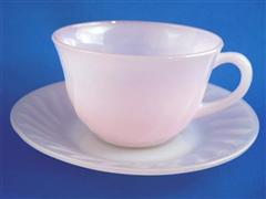 Pink Swirl Cup & Saucer