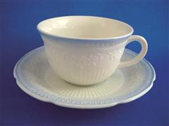 Alice w/Blue rim Cup & Saucer