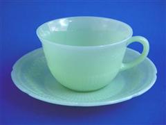 Jadite Alice Cup & Saucer