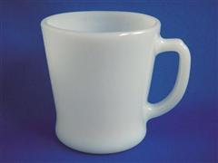 White D Handle Mug